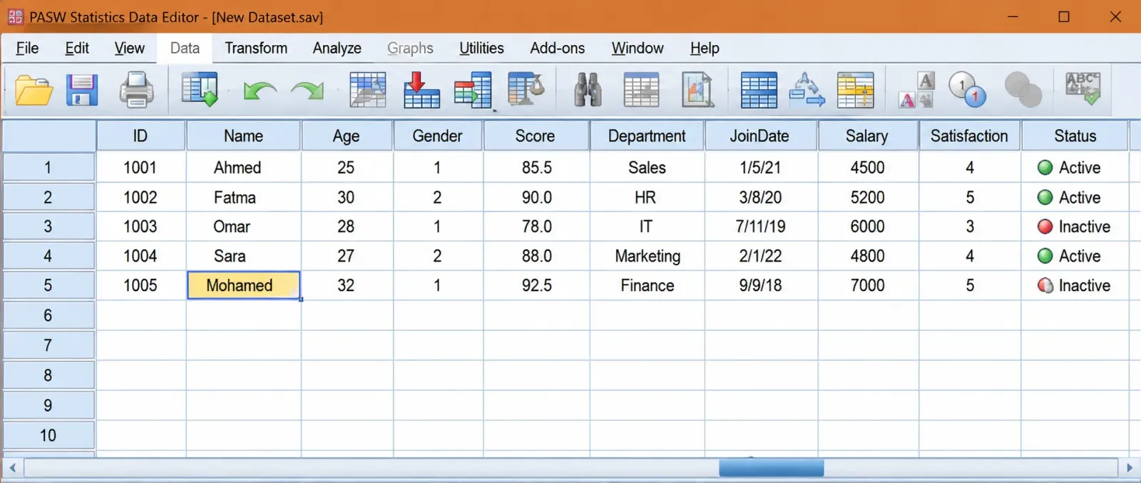 استخدام برنامج SPSS
