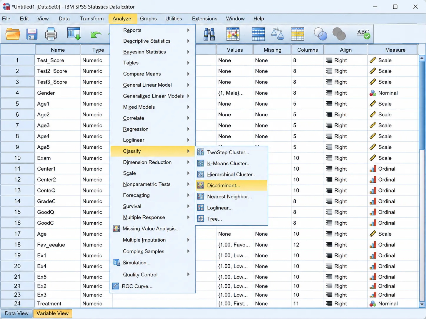 استخدام برنامج SPSS
