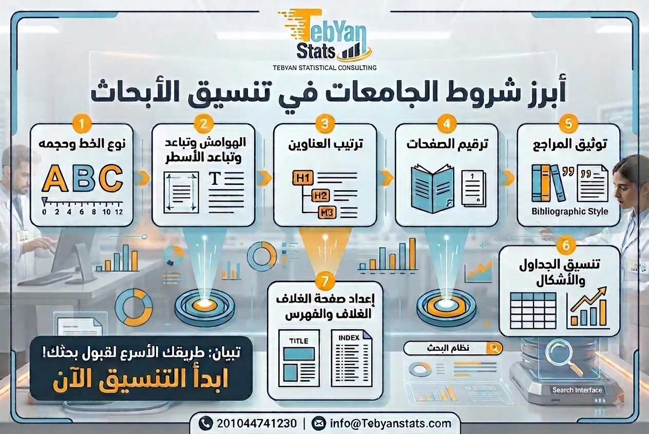 شروط الجامعات في تنسيق الأبحاث